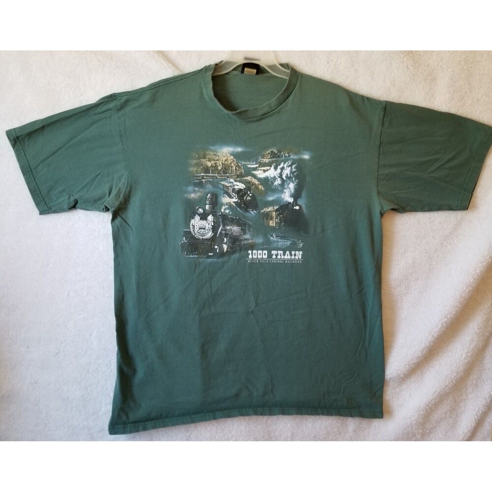 Prairie Mountain 1800 trail Black Hills Central Railroad t shirt size 2xl